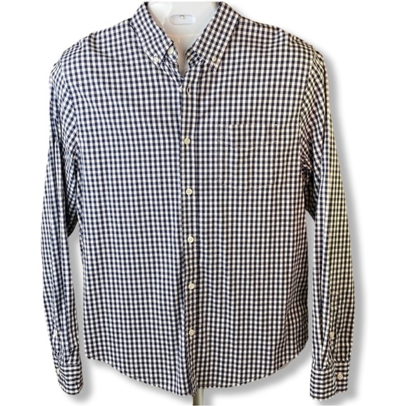True Craft Size Large Men’s Gingham Casual Button Down Shirt - Picture 4 of 8